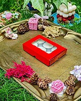 6 Tealights Red (Simple)