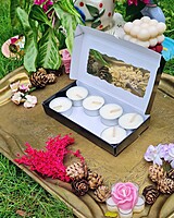 8 Tealights Black (Foil) 8 Tealights Black (Foil)