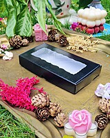 8 Tealights Black (Simple)