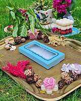 8 Tealights Blue (Foil)
