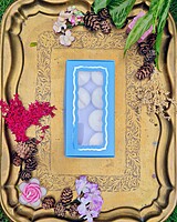 8 Tealights Blue (Foil)