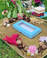 8 Tealights Blue (Simple)