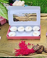8 Tealights Dark Pink (Simple)
