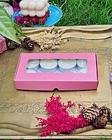 8 Tealights Dark Pink (Simple)