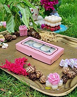 8 Tealights Light Pink (Foil)