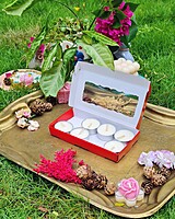 8 Tealights Red (Foil)