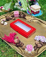 8 Tealights Red (Foil)