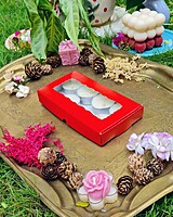 8 Tealights Red (Simple)
