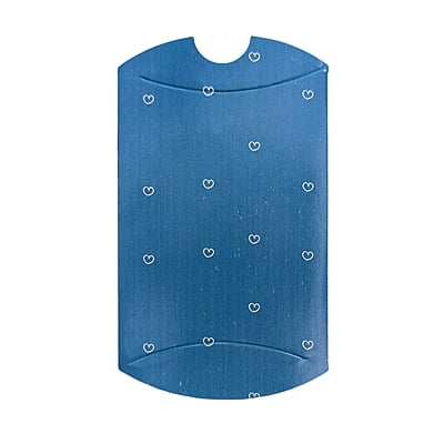 Pillow Box (No Window) Blue Heart
