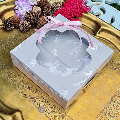 Box Bazaar | Platform Box Halka Green (Window) – Eco-Friendly Packaging for Chocolates and Jewelry