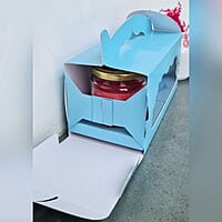 Box Bazaar | 2 Jar Box (Coral Blue) – Elegant Packaging for Jars and Cupcakes