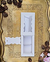White 2 Cavity Box - best for chocolates and laddoo candles.
