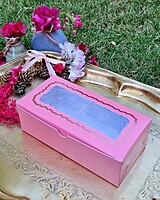 two-brownie-dark-pink-foilprinted-window-box-manufacturer